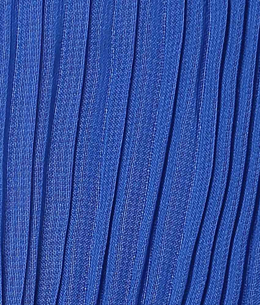 Blue Casual Skater Dress