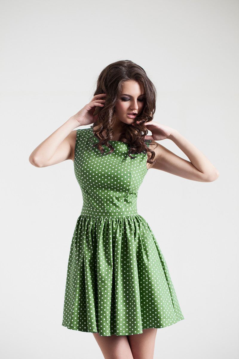 Green Polka Dot Dress