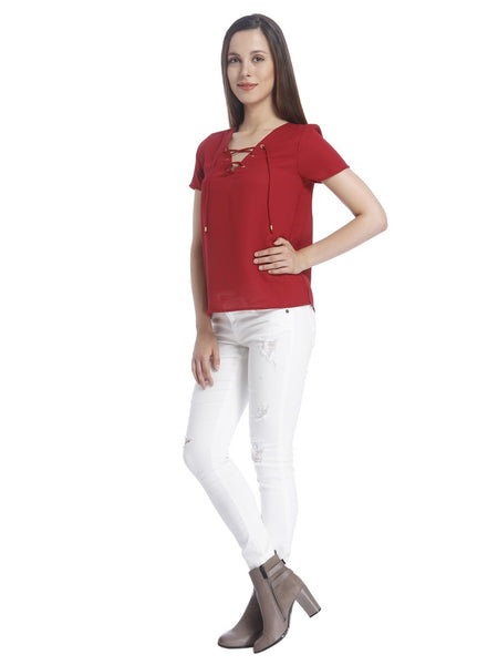 Women Casual Solid Top