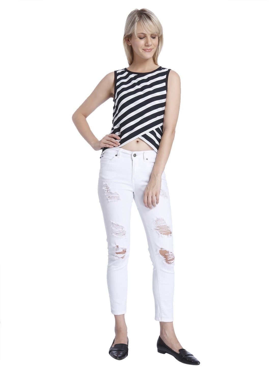 Women Casual Stripes Top