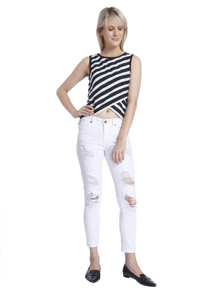 Women Casual Stripes Top