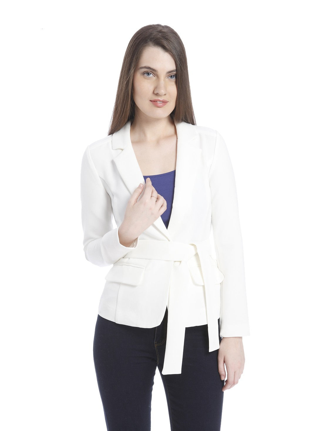 Women Casual Solid Blazer